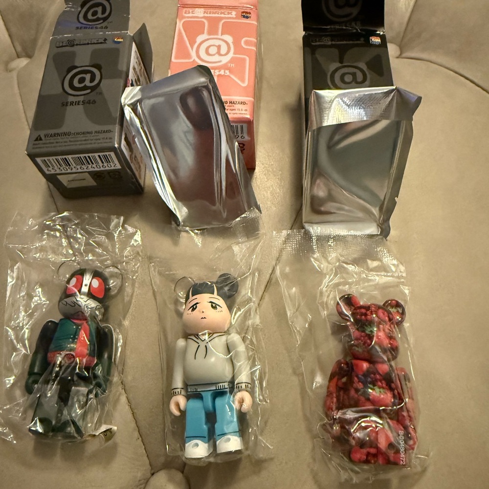 Set of 3 Bearbrick Collectables